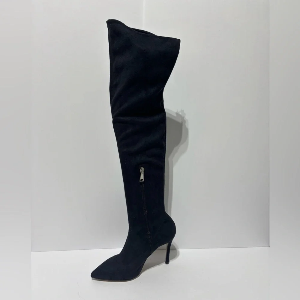 Beautiisoles By Robyn Schreiber Women’s Navy Over The Knee Boots, Size 7 M